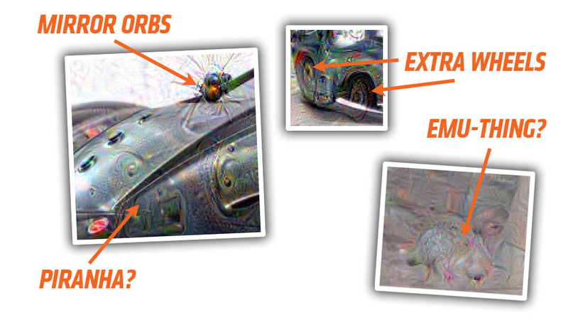 Illustration for article titled This Is How Google's Dreaming Robot Sees Cars